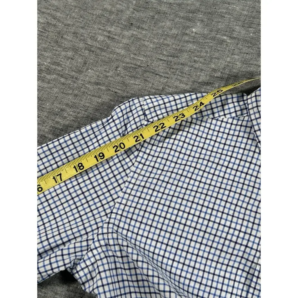 Ralph Lauren Natural Stretch Shirt Boys Large 14-16 Plaid Long Sleeve Cotton